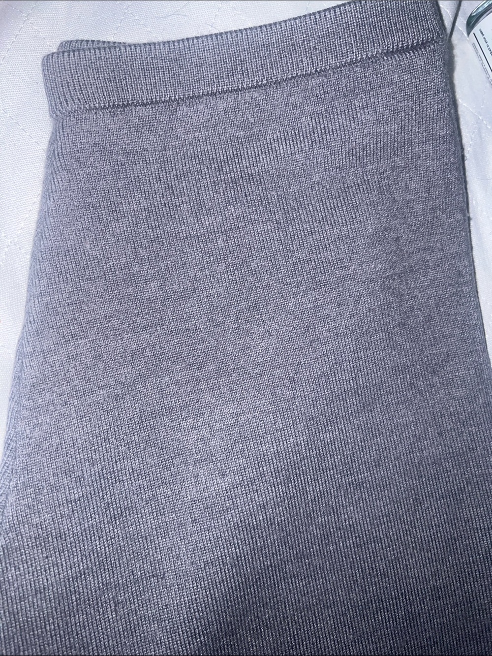 Calvin Klein Gray Knit Pencil Skirt